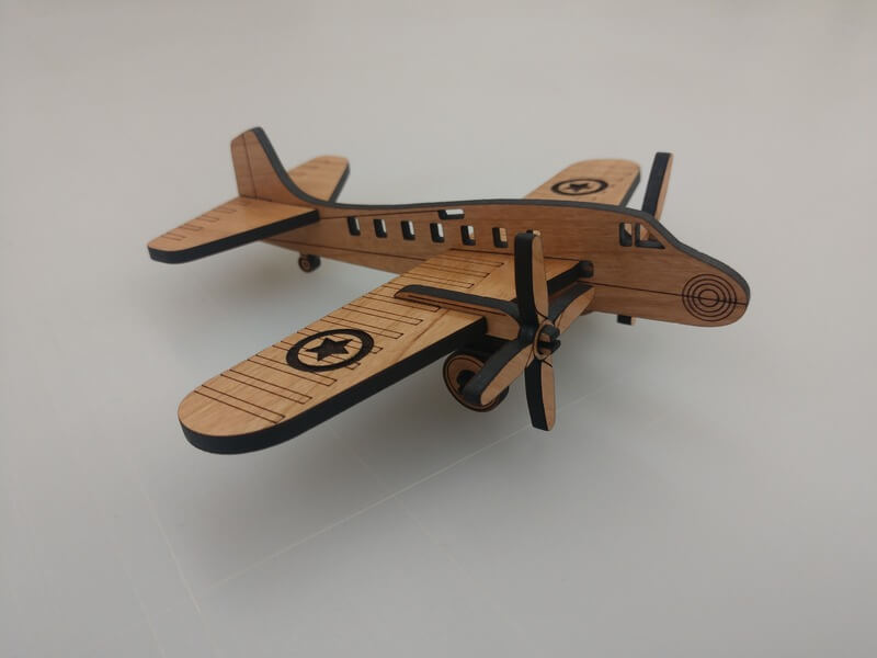 Laser printing in wood